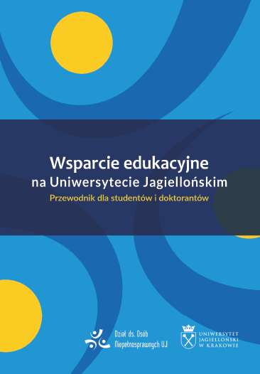 okładka broszury Wsparcie edukacyjne na UJ