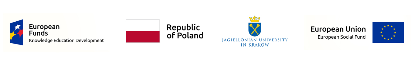 logos of the project: European Funds, Republic of Poland, Jagiellonian University, Epuropean Union