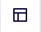 template button icon: square made up of 3 rectangles